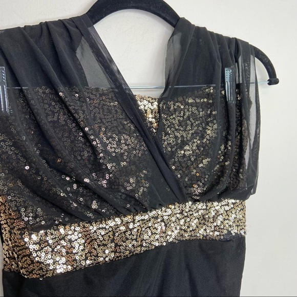 Y2K gold sequin going out club top - Picture 2 of 5